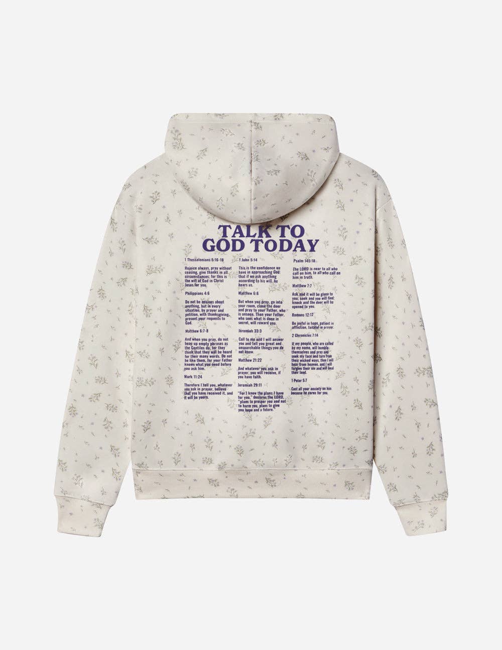 Talk to God Allover Wildflower Hoodie