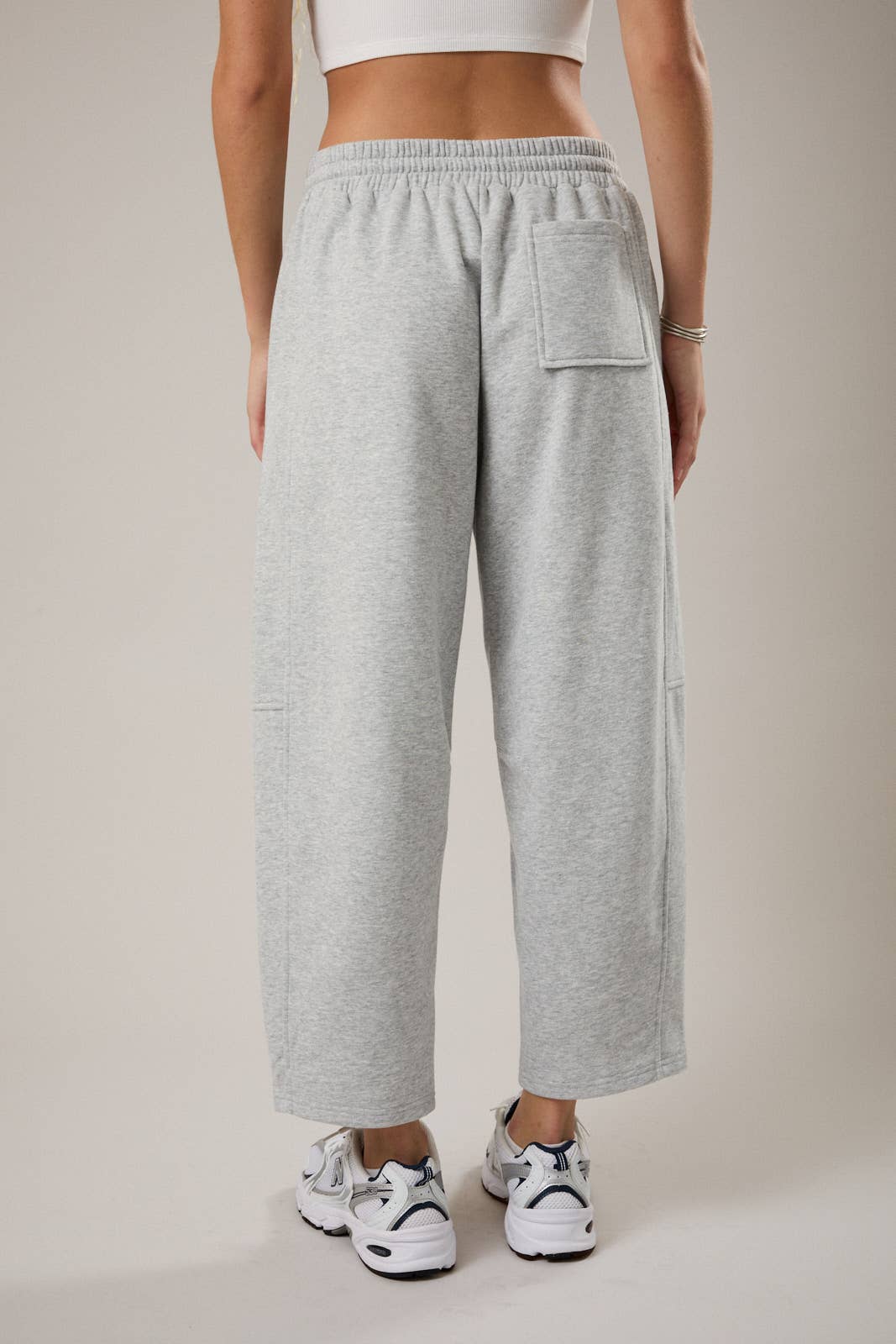 LOW WAIST BARREL SWEATPANTS $50