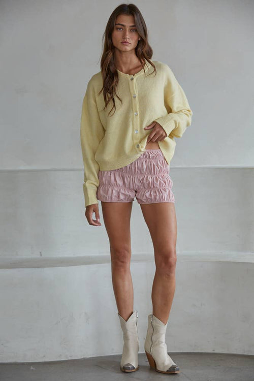 Blush Breeze Smocked Shorts