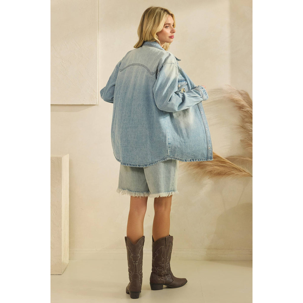Saddle Up Denim Shacket