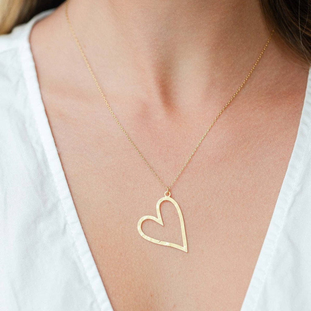 Gilded Heart Necklace $25