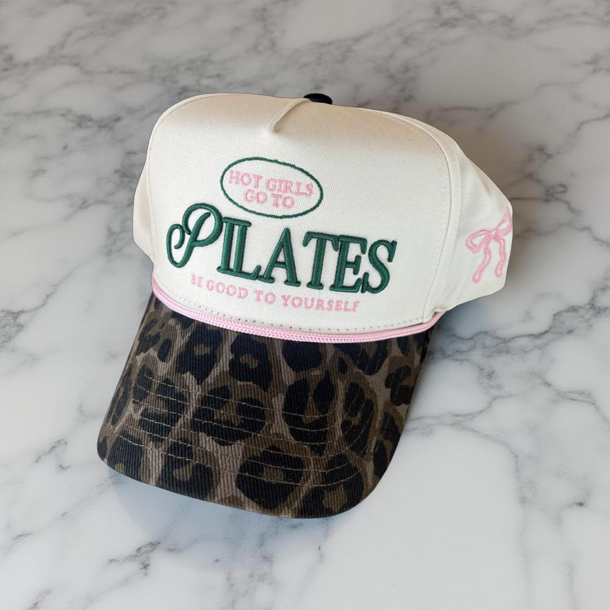 Hot Girls Go To Pilates ~ Leopard Vintage Hat