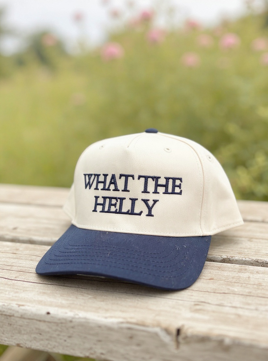 What The Helly ~ Navy Vintage Trucker Hat