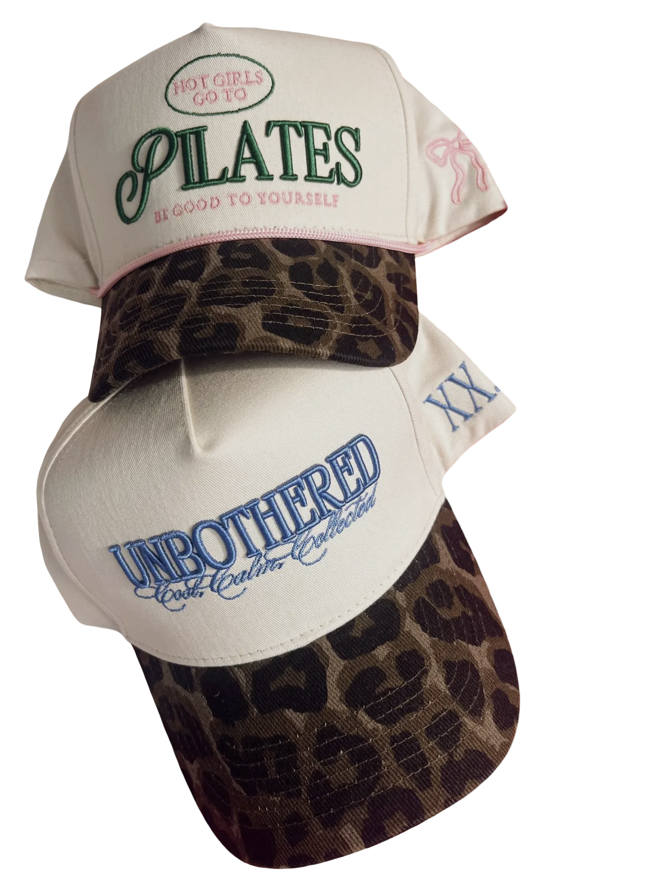 Unbothered Leopard Brim Trucker Hat