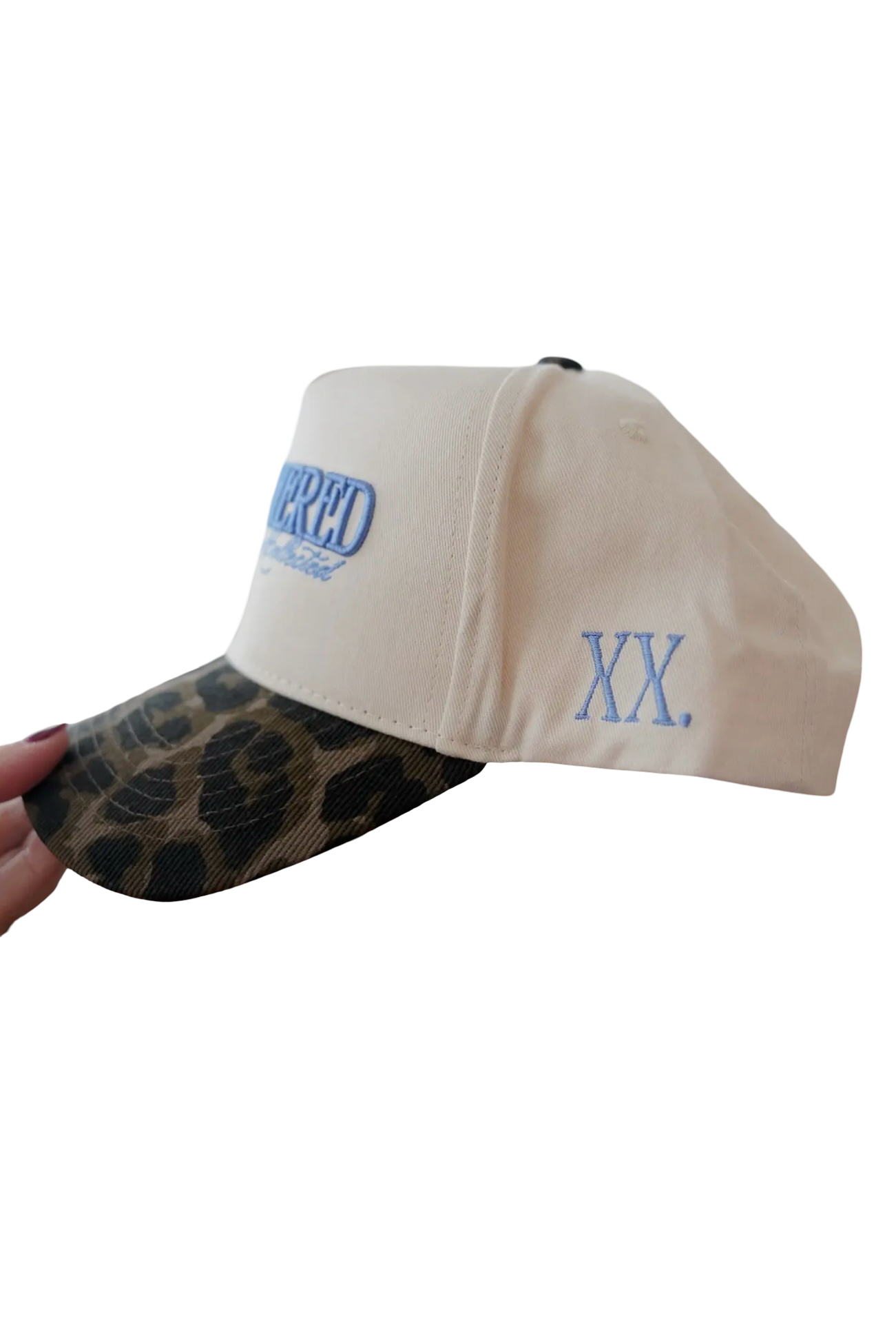Unbothered Leopard Brim Trucker Hat