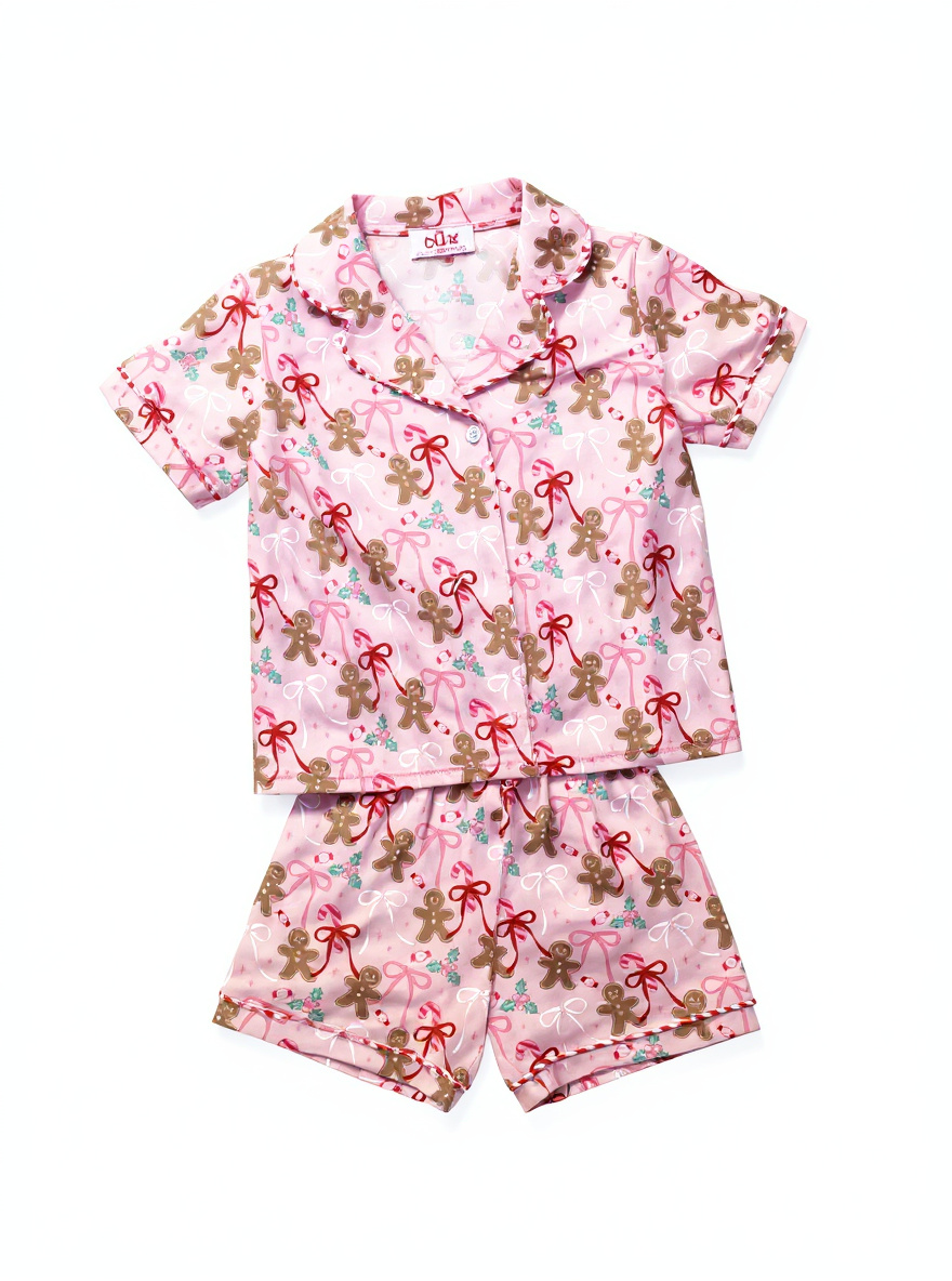 Gingerbread Bows - Christmas Sweets Pajama Set
