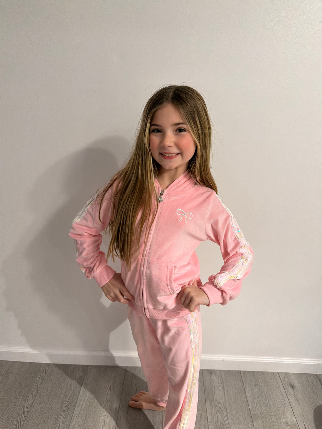 Bow Velvet Sequin Set $70