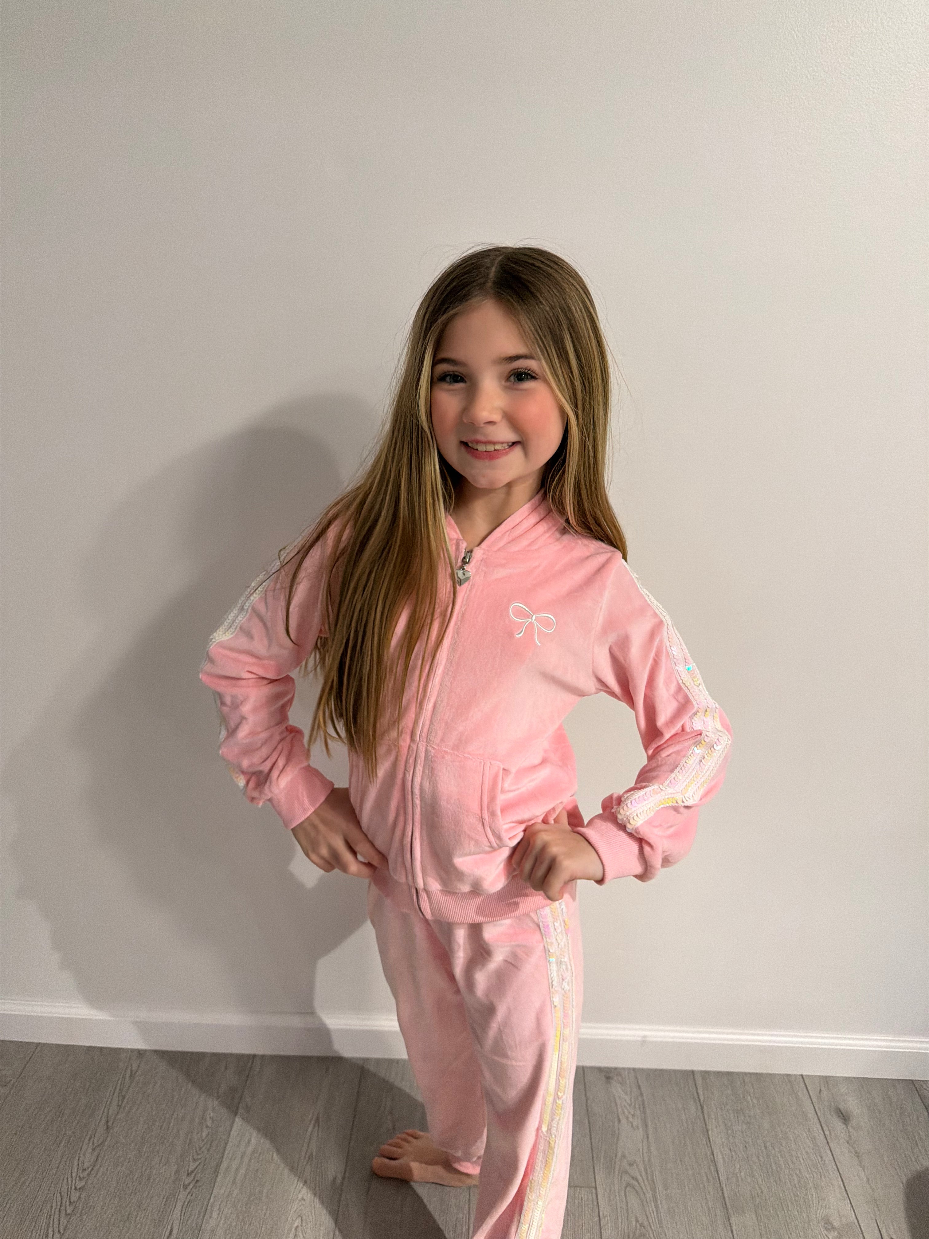 Bow Velvet Sequin Set $70