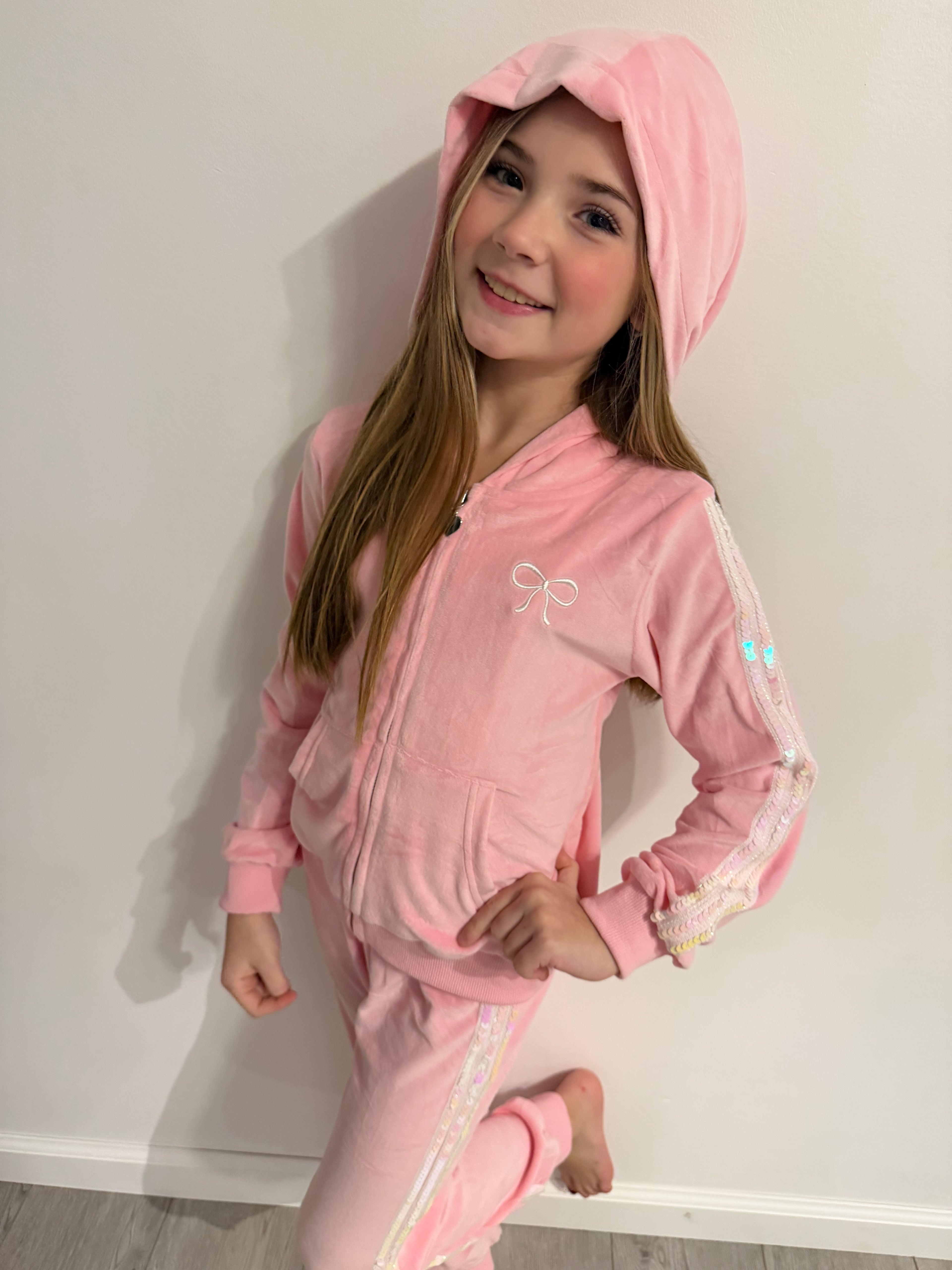 Bow Velvet Sequin Set $70