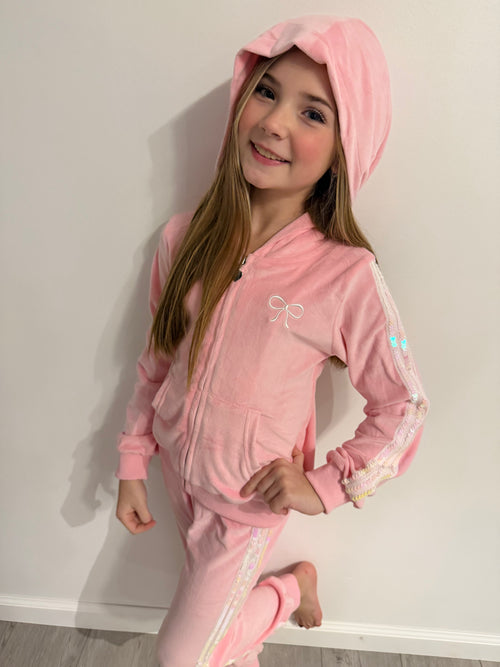 Bow Velvet Sequin Set $70