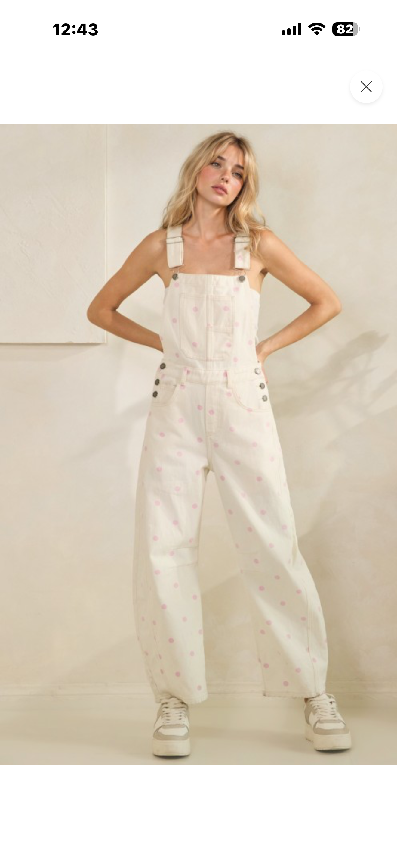 Pink Polka Dot Overalls