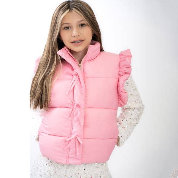 Pink Puffer Vest $68