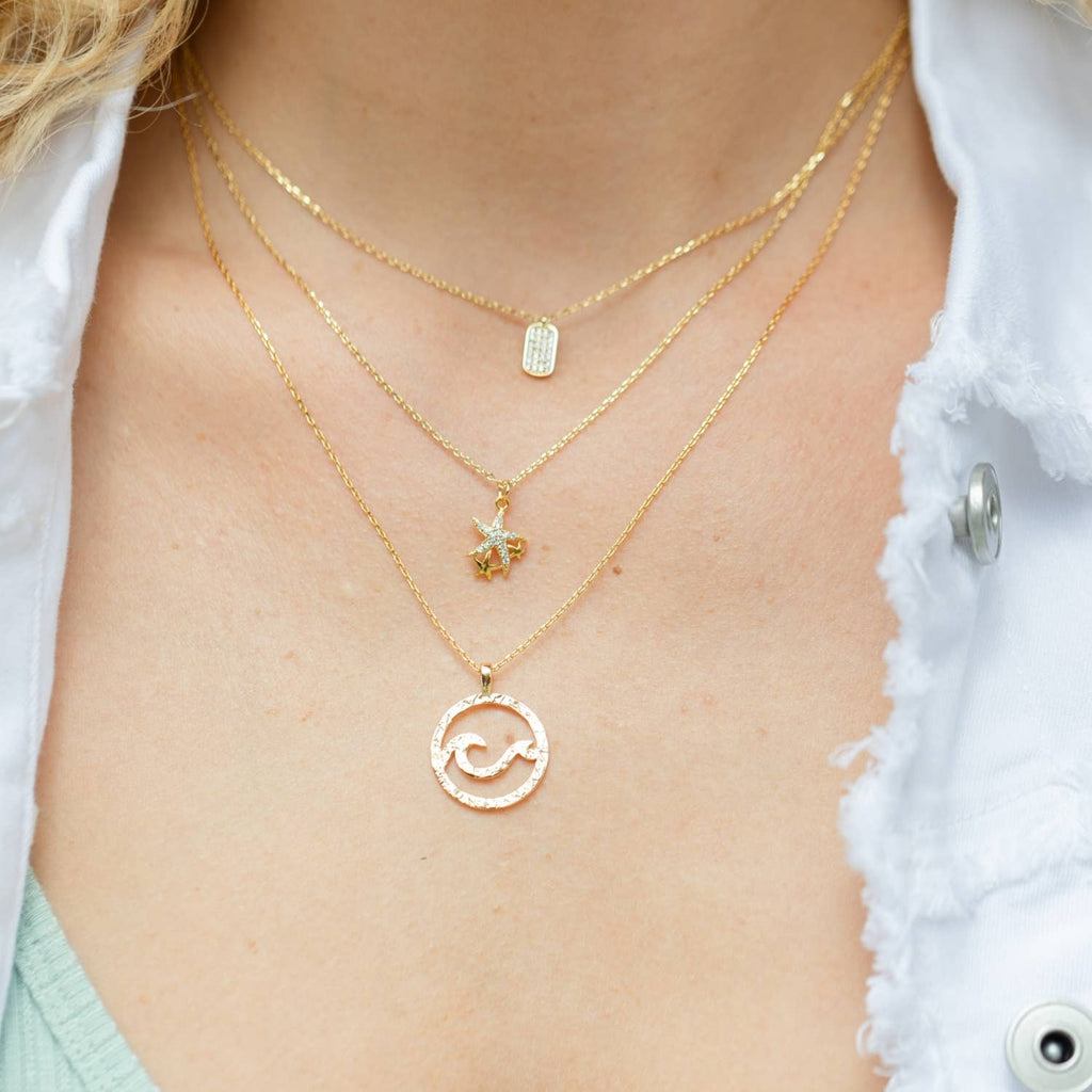 Double Layer Starfish Necklace $12
